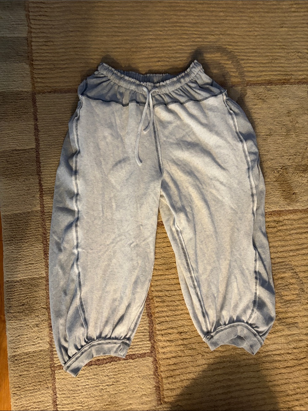 POL Kids Light Gray Elastic Waist Jogger Pants